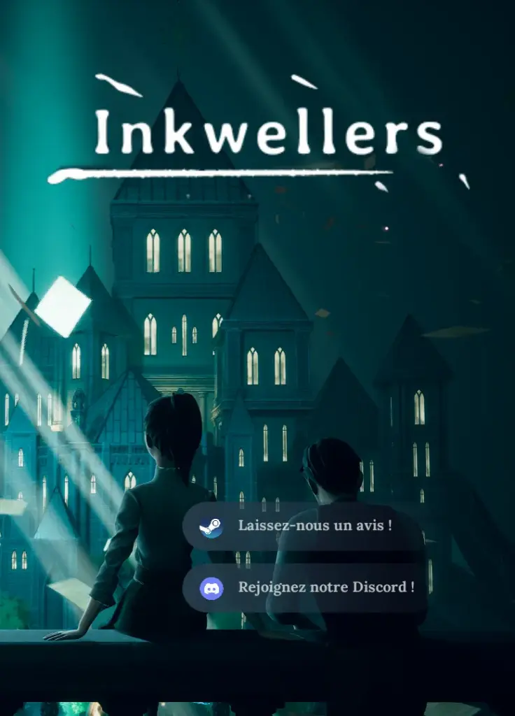 Montage de l'écran d'accueil d'Inkwellers