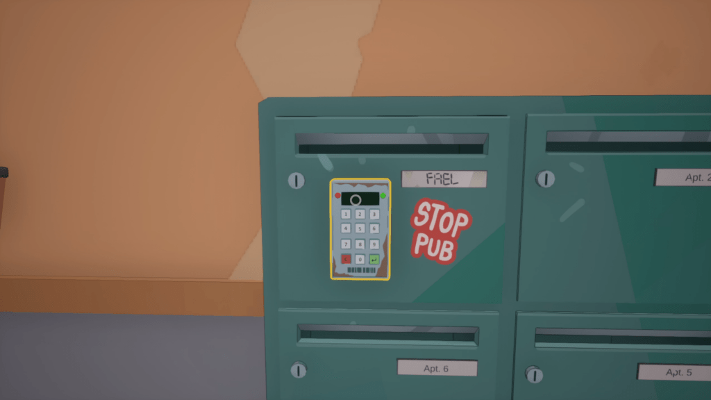 boîte aux lettres avec un boîtier électronique à code