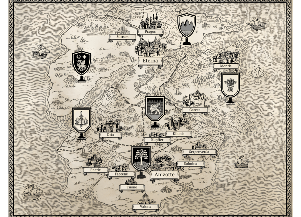 The Life and Suffering of Sir Brante - La carte de l'Empire