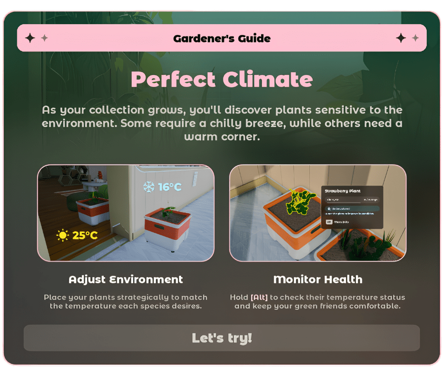 Un exemple de tutoriel en jeu