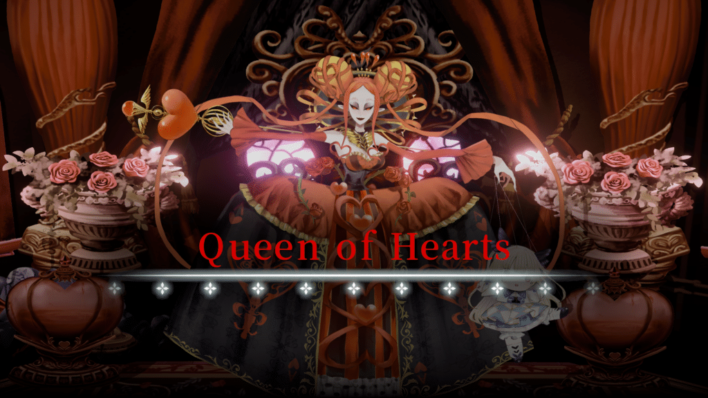 Premier boss du jeux - la Reine de Coeur