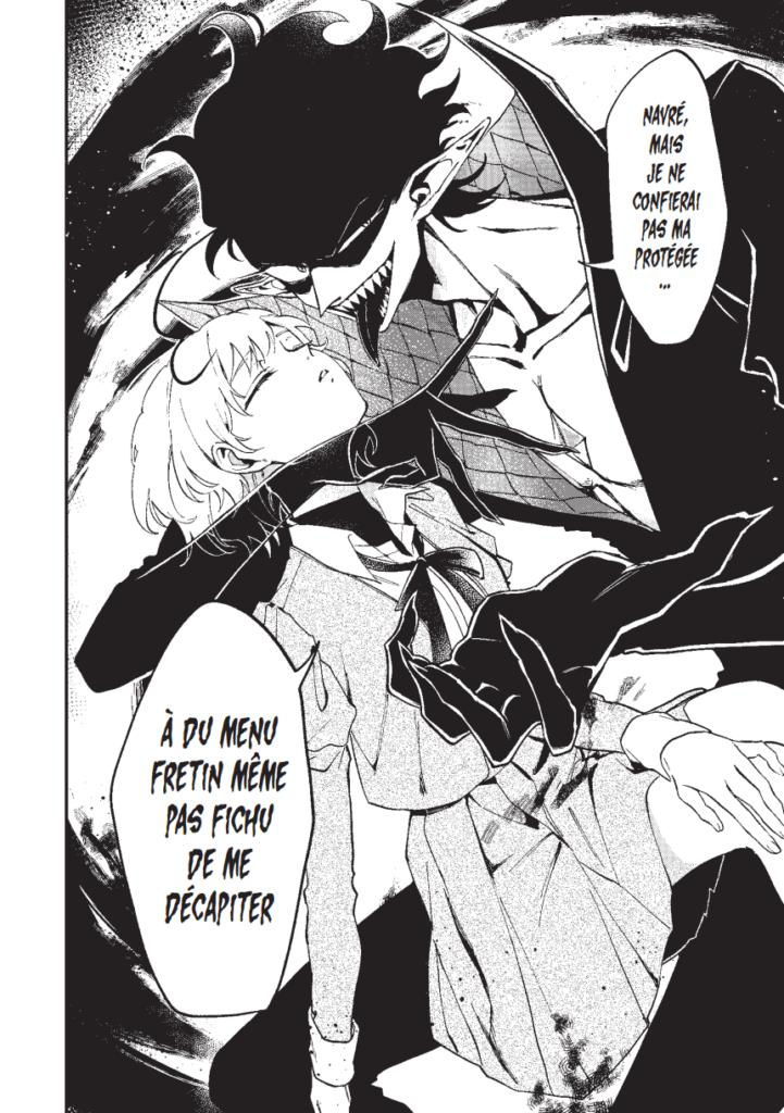 Magical Girl en blanc, Spectre en noir